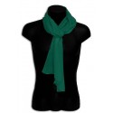 Pashmina seta sciarpa scarf uomo donna tinta unita basico colore verde petrolio