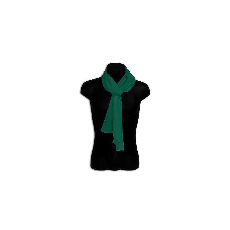 Pashmina seta sciarpa scarf uomo donna tinta unita basico colore verde petrolio