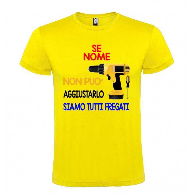 T Shirt Maglietta Maglia Uomo - BLUE NAVY - 100% Cotone - Personalizzata  con Foto, Nome o Frase