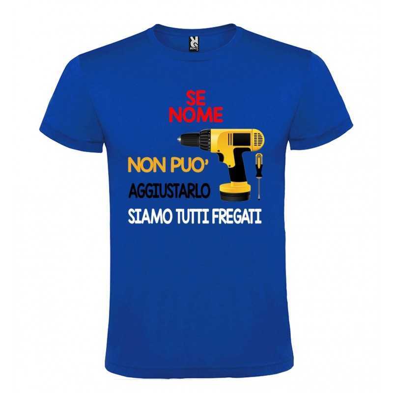 T Shirt Maglietta Maglia Uomo - TURCHESE- 100% Cotone - Personalizzata con  Foto, Nome o Frase