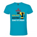 T-SHIRT FRASI SIMPATICHE PERSONALIZZATA MECCANICO NOME COLORE TURCHESE