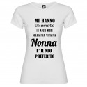 T-SHIRT PERSONALIZZATA PER LA NONNA È IL MIO PREFERITO COLORE BIANCO