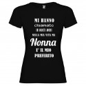 T-SHIRT PERSONALIZZATA PER LA NONNA È IL MIO PREFERITO COLORE NERO