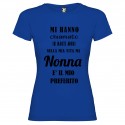 T-SHIRT PERSONALIZZATA PER LA NONNA È IL MIO PREFERITO COLORE BLU ROYAL