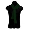 PASHMINA SETA SCIARPA SCARF UOMO DONNA TINTA UNITA BASICO COLORE VERDE SCURO
