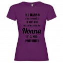 T-SHIRT PERSONALIZZATA PER LA NONNA È IL MIO PREFERITO COLORE VIOLA