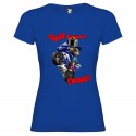 T-SHIRT PERSONALIZZATA PURO COTONE MOTO FIGHT FOR YOUR DREAMS COLORE BLU ROYAL
