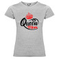 T-shirt Personalizzata Puro Cotone Queen Mom Donna