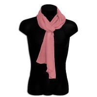 Pashmina seta sciarpa scarf uomo donna tinta unita basico colore rosa chiaro
