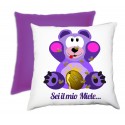 CUSCINO PERSONALIZZATO VIOLA BICOLORE
