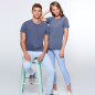 T-shirt Personalizzata Husky Tessuto Effetto Jeans Uomo