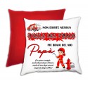 CUSCINO PERSONALIZZATO VIGILE DEL FUOCO FESTA DEL PAPÁ