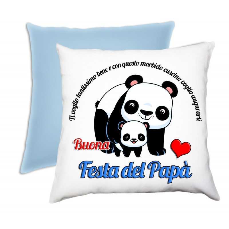 Cuscino Personalizzato Papà Panda con Cucciolo