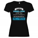 T-SHIRT UOMINI E PADRI PAPÀ DONNA STAMPA PERSONALIZZATA COLORE NERO