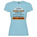 T-SHIRT UOMINI E PADRI PAPÀ DONNA STAMPA PERSONALIZZATA COLORE AZZURRO