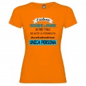 T-SHIRT UOMINI E PADRI PAPÀ DONNA STAMPA PERSONALIZZATA COLORE ARANCIO
