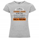 T-SHIRT UOMINI E PADRI PAPÀ DONNA STAMPA PERSONALIZZATA COLORE GRIGIO