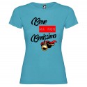 T-SHIRT BENE NON BENISSIMO DONNA STAMPA PERSONALIZZATA COLORE TURCHESE