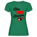 T-SHIRT BENE NON BENISSIMO DONNA STAMPA PERSONALIZZATA COLORE VERDE