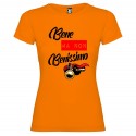 T-SHIRT BENE NON BENISSIMO DONNA STAMPA PERSONALIZZATA COLORE ARNACIO