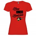 T-SHIRT BENE NON BENISSIMO DONNA STAMPA PERSONALIZZATA COLORE ROSSO