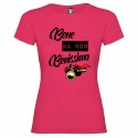 T-SHIRT BENE NON BENISSIMO DONNA STAMPA PERSONALIZZATA COLORE ROSA FUCSIA