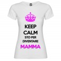T-SHIRT DI COPPIA STO PER DIVENTARE MAMMA BIANCO