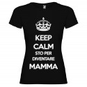 T-SHIRT DI COPPIA STO PER DIVENTARE MAMMA NERO