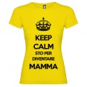 T-SHIRT DI COPPIA STO PER DIVENTARE MAMMA GIALLO