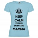 T-SHIRT DI COPPIA STO PER DIVENTARE MAMMA AZZURRO