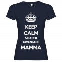 T-SHIRT DI COPPIA STO PER DIVENTARE MAMMA BLU