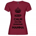 T-SHIRT DI COPPIA STO PER DIVENTARE MAMMA BORDEAUX