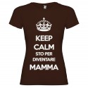 T-SHIRT DI COPPIA STO PER DIVENTARE MAMMA MARRONE