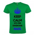 T-SHIRT PERSONALIZZATA COPPIA STO PER DIVENTARE PAPÀ COLORE VERDE