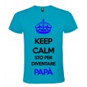T-SHIRT PERSONALIZZATA COPPIA STO PER DIVENTARE PAPÀ COLORE TURCHESE