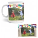 TAZZA MUG PERSONALIZZATA PROGETTO COLORI A TEMPERA