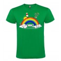 T-SHIRT PERSONALIZZATA ANDRÀ TUTTO BENE ARCOBALENO COLORE VERDE