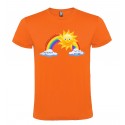 MAGLIETTA PERSONALIZZATA ARCOBALENO ANDRÀ TUTTO BENE ARANCIO
