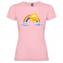 T-SHIRT DONNA STAMPA PERSONALIZZATA ANDRÀ TUTTO BENE ROSA