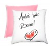 CUSCINO PERSONALIZZATO ANDRÀ TUTTO BENE ROSA