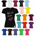 T-SHIRT DONNA CON SCRITTA ANDRÀ TUTTO BENE CUORE
