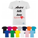 T-SHIRT ANDRÀ TUTTO BENE ELETTROCARDIOGRAMMA