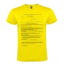T-SHIRT AUTODICHIARAZIONE AUTOCERTIFICAZIONE MODULO GIALLO
