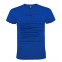 T-SHIRT AUTODICHIARAZIONE AUTOCERTIFICAZIONE MODULO BLU ROYAL