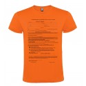 T-SHIRT AUTODICHIARAZIONE AUTOCERTIFICAZIONE MODULO ARANCIO