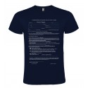 T-SHIRT AUTODICHIARAZIONE AUTOCERTIFICAZIONE MODULO BLU ROYAL