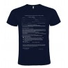 T-SHIRT AUTODICHIARAZIONE AUTOCERTIFICAZIONE MODULO BLU ROYAL