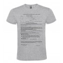 T-SHIRT AUTODICHIARAZIONE AUTOCERTIFICAZIONE MODULO GRIGIO