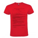 T-SHIRT AUTODICHIARAZIONE AUTOCERTIFICAZIONE MODULO ROSSO
