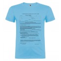T-SHIRT AUTODICHIARAZIONE AUTOCERTIFICAZIONE MODULO AZZURRO